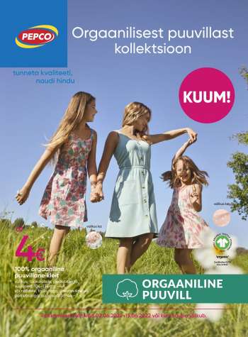 Kaupluse Pepco kliendileht - 02.06.2022 - 15.06.2022.