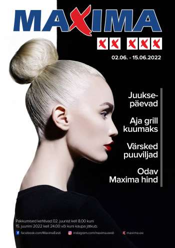 Kaupluse Maxima kliendileht - 02.06.2022 - 15.06.2022.