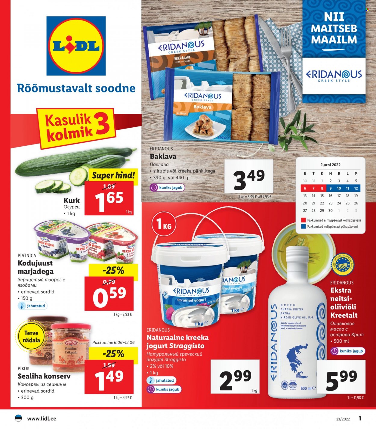 Lidl kliendileht - 06.06.2022 - 12.06.2022. Lehekülg 1