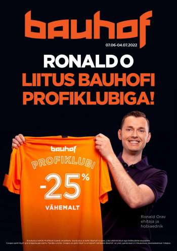 Kaupluse Bauhof kliendileht - 07.06.2022 - 04.07.2022.