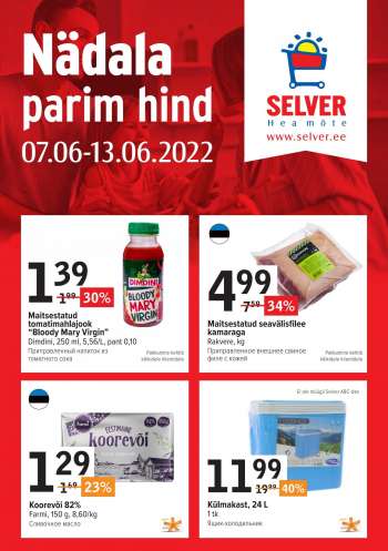 Kaupluse Selver kliendileht - 07.06.2022 - 13.06.2022.