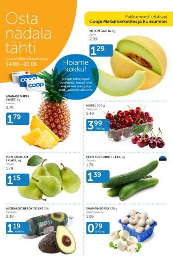 Kaupluse Coop kliendileht - 14.06.2022 - 20.06.2022.