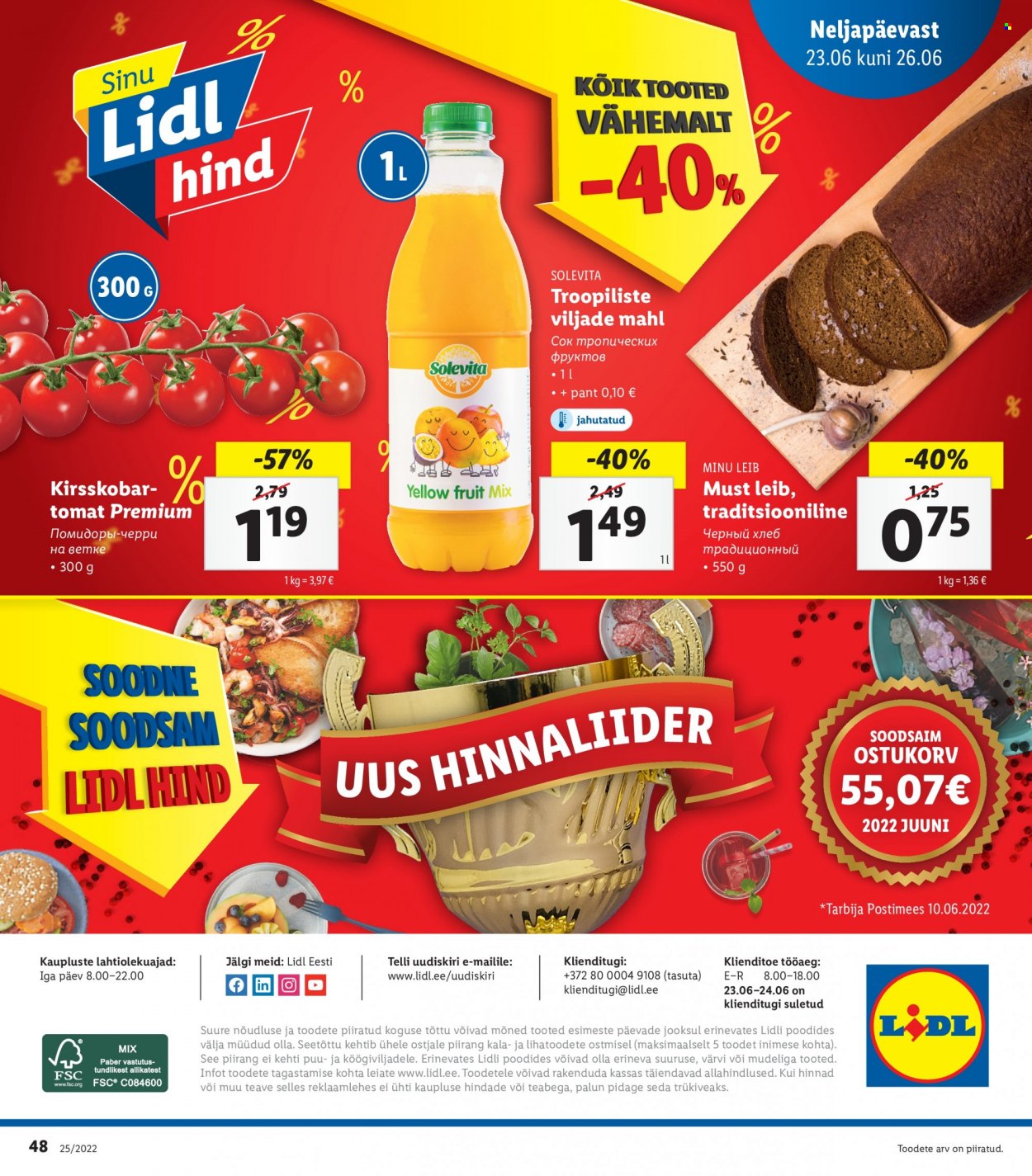 Lidl kliendileht - 20.06.2022 - 26.06.2022. Lehekülg 48