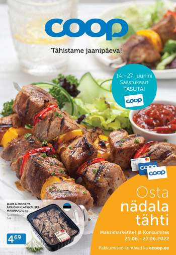 Kaupluse Coop kliendileht - 21.06.2022 - 27.06.2022.
