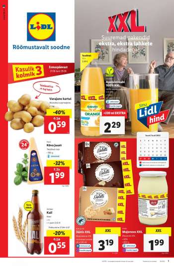 Kaupluse Lidl kliendileht - 27.06.2022 - 03.07.2022.