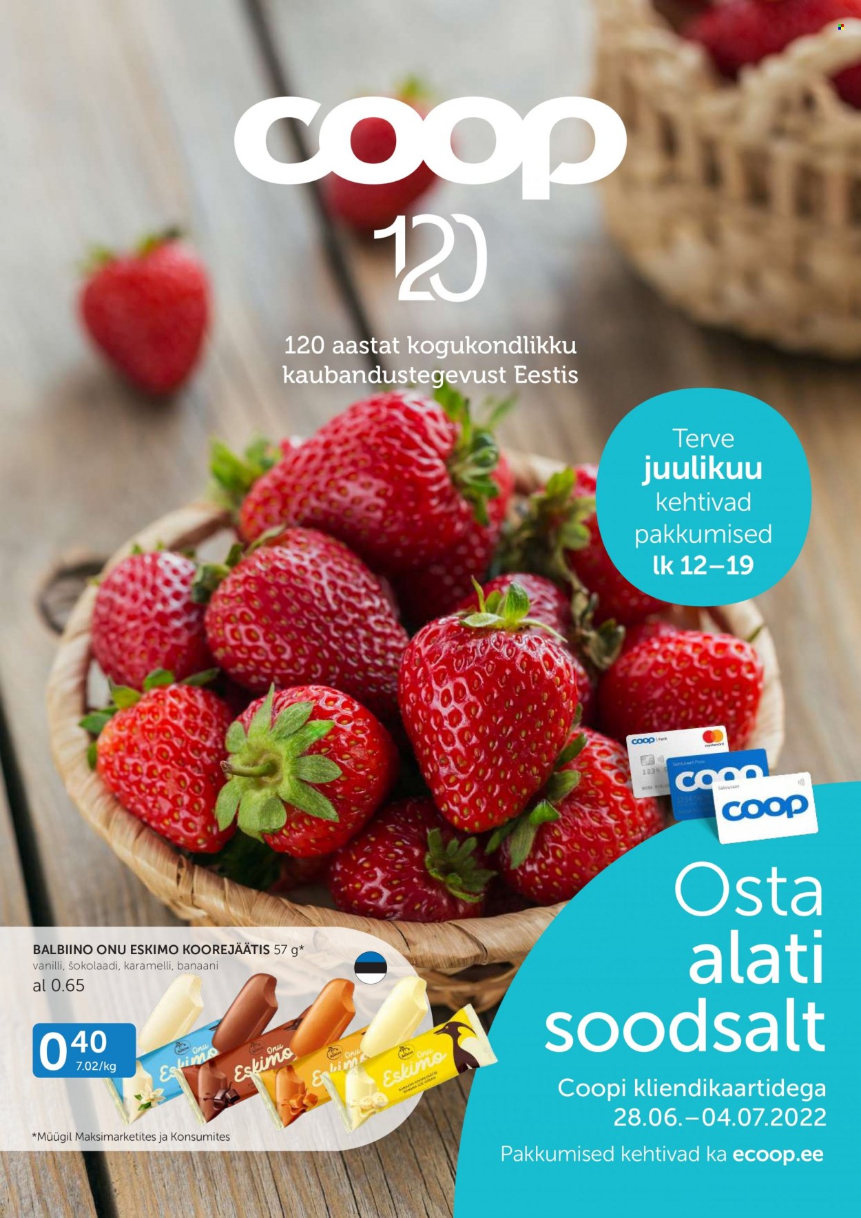 Coop kliendileht - 28.06.2022 - 04.07.2022. Lehekülg 1