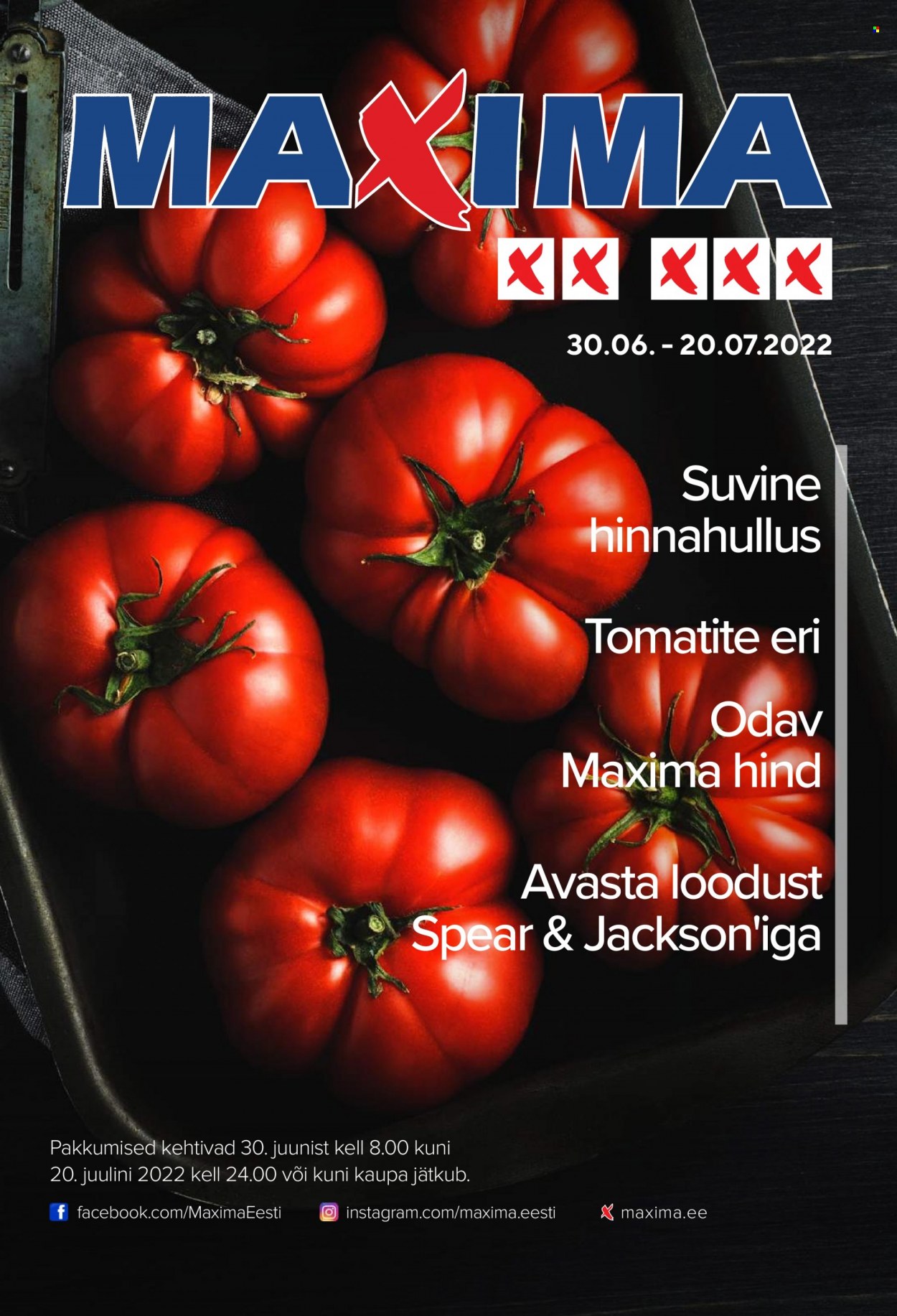 Maxima kliendileht - 30.06.2022 - 20.07.2022. Lehekülg 1
