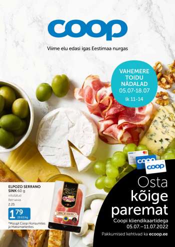 Kaupluse Coop kliendileht - 05.07.2022 - 18.07.2022.