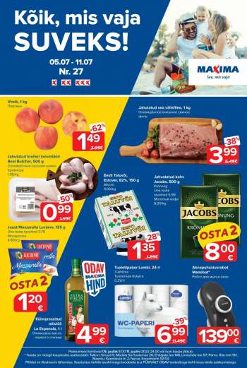 Kaupluse Maxima kliendileht - 05.07.2022 - 11.07.2022.
