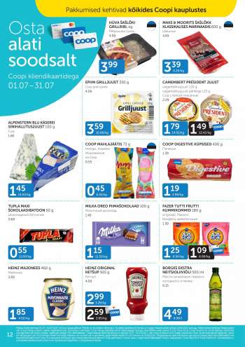 Kaupluse Coop kliendileht - 01.07.2022 - 31.07.2022.