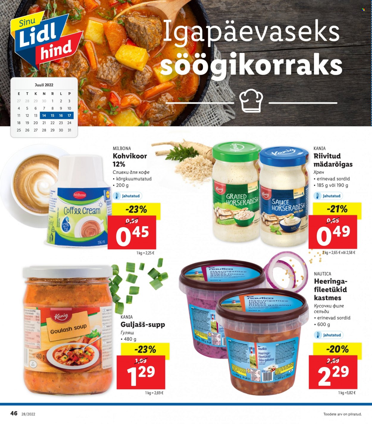 Lidl kliendileht - 11.07.2022 - 17.07.2022. Lehekülg 46