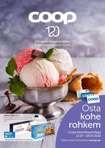 Kaupluse Coop kliendileht - 12.07.2022 - 18.07.2022.