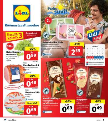 Kaupluse Lidl kliendileht - 18.07.2022 - 24.07.2022.