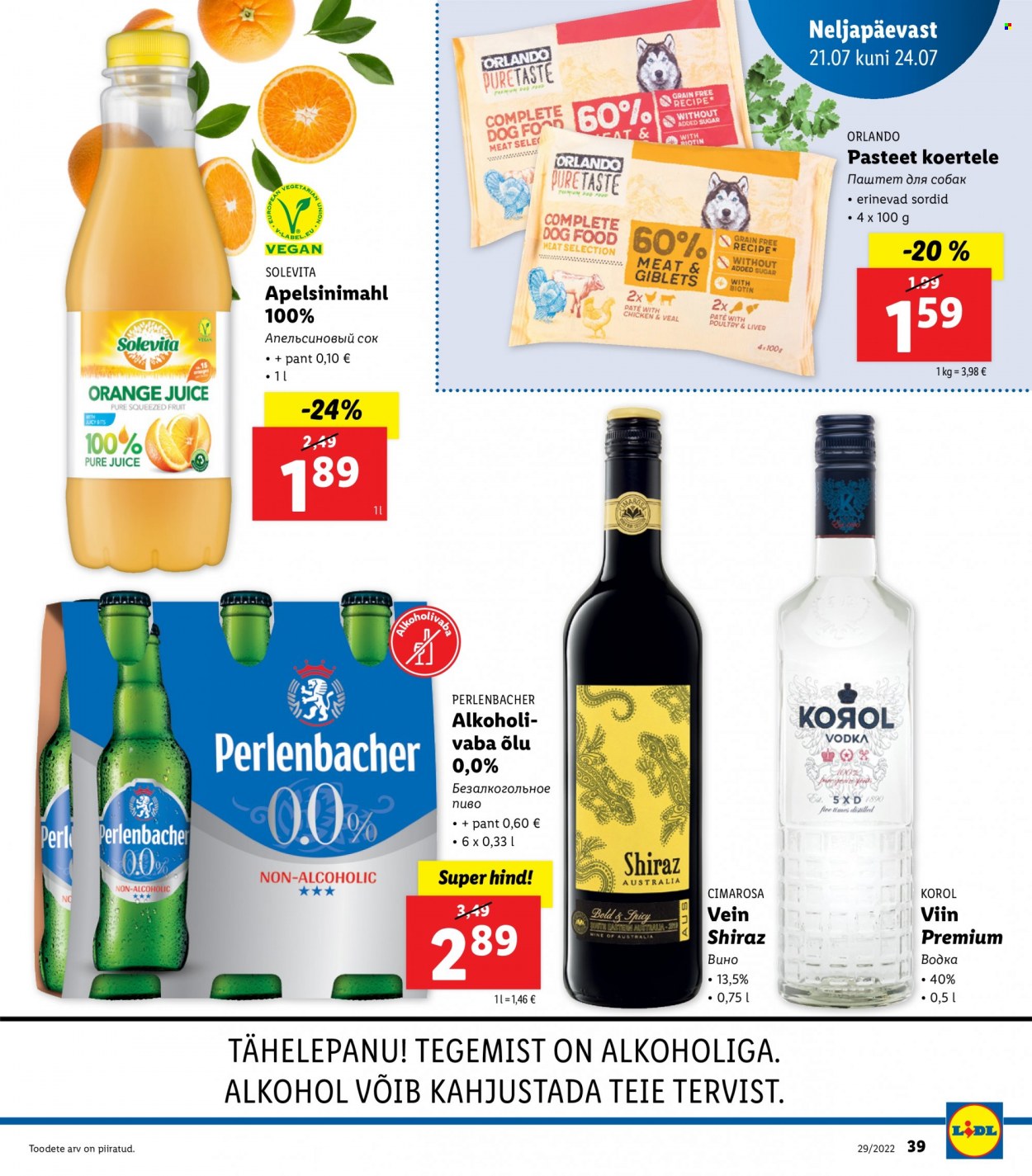Lidl kliendileht - 18.07.2022 - 24.07.2022. Lehekülg 39