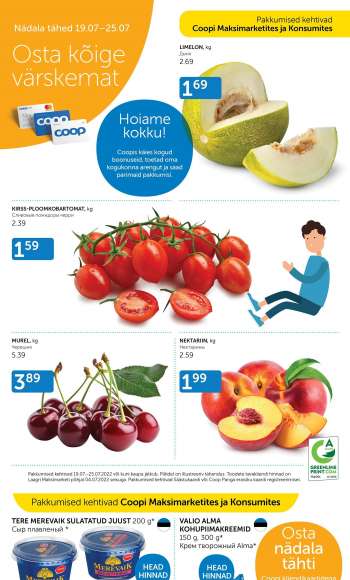 Kaupluse Coop kliendileht - 19.07.2022 - 25.07.2022.