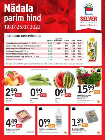 Kaupluse Selver kliendileht - 19.07.2022 - 25.07.2022.