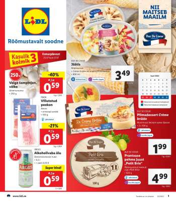Kaupluse Lidl kliendileht - 25.07.2022 - 31.07.2022.