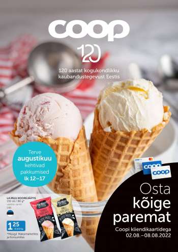 Kaupluse Coop kliendileht - 02.08.2022 - 08.08.2022.