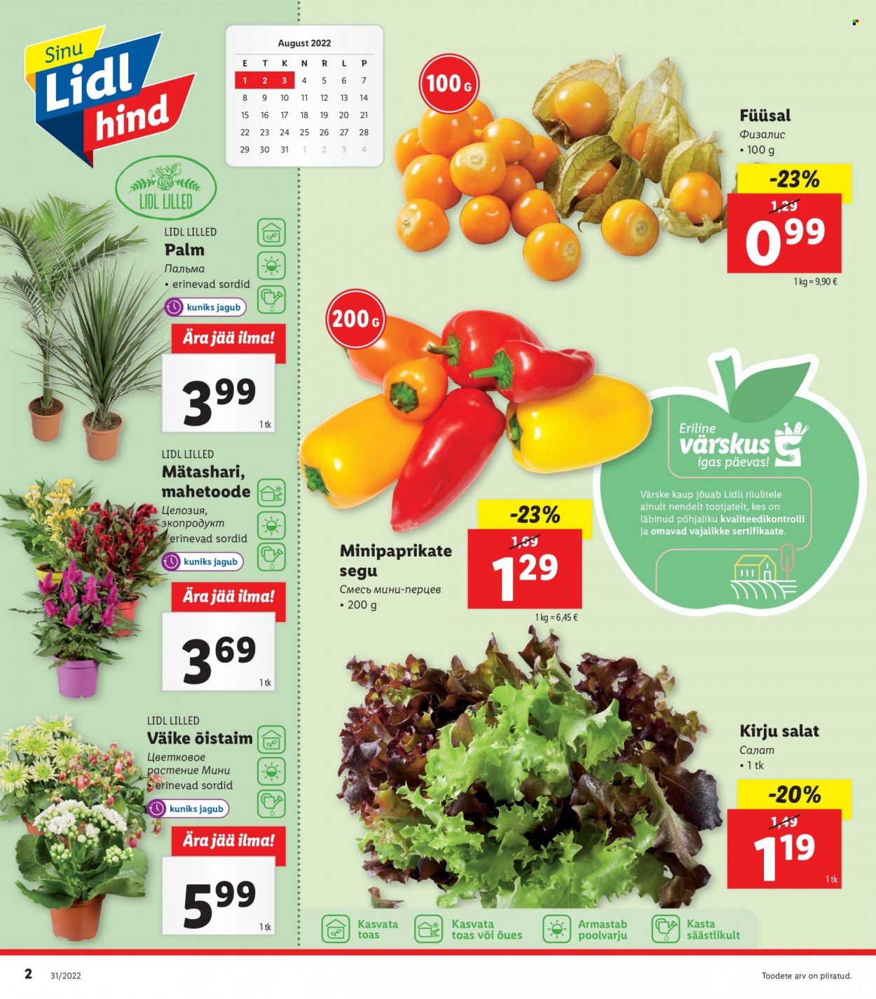 Lidl kliendileht - 01.08.2022 - 07.08.2022. Lehekülg 2