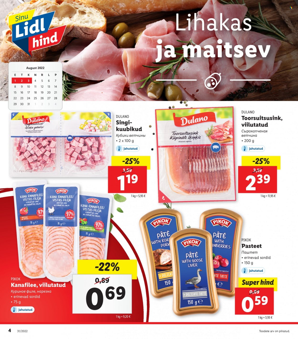 Lidl kliendileht - 01.08.2022 - 07.08.2022. Lehekülg 4