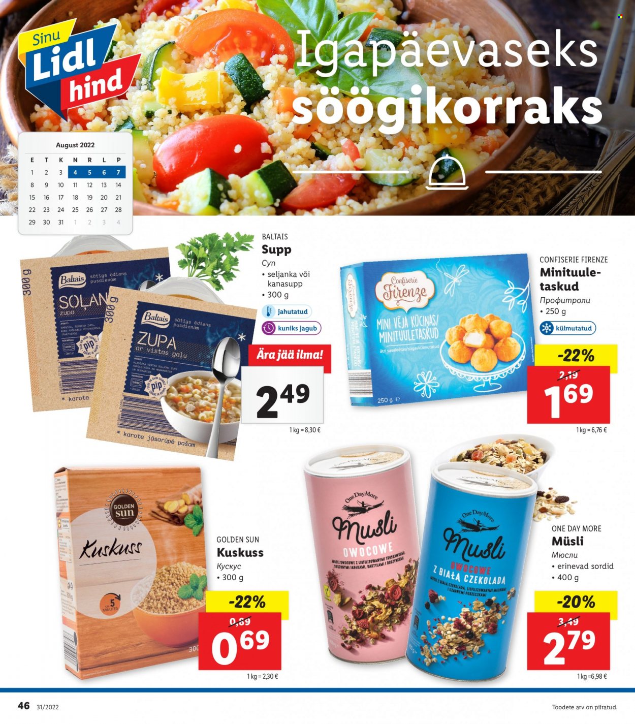 Lidl kliendileht - 01.08.2022 - 07.08.2022. Lehekülg 46