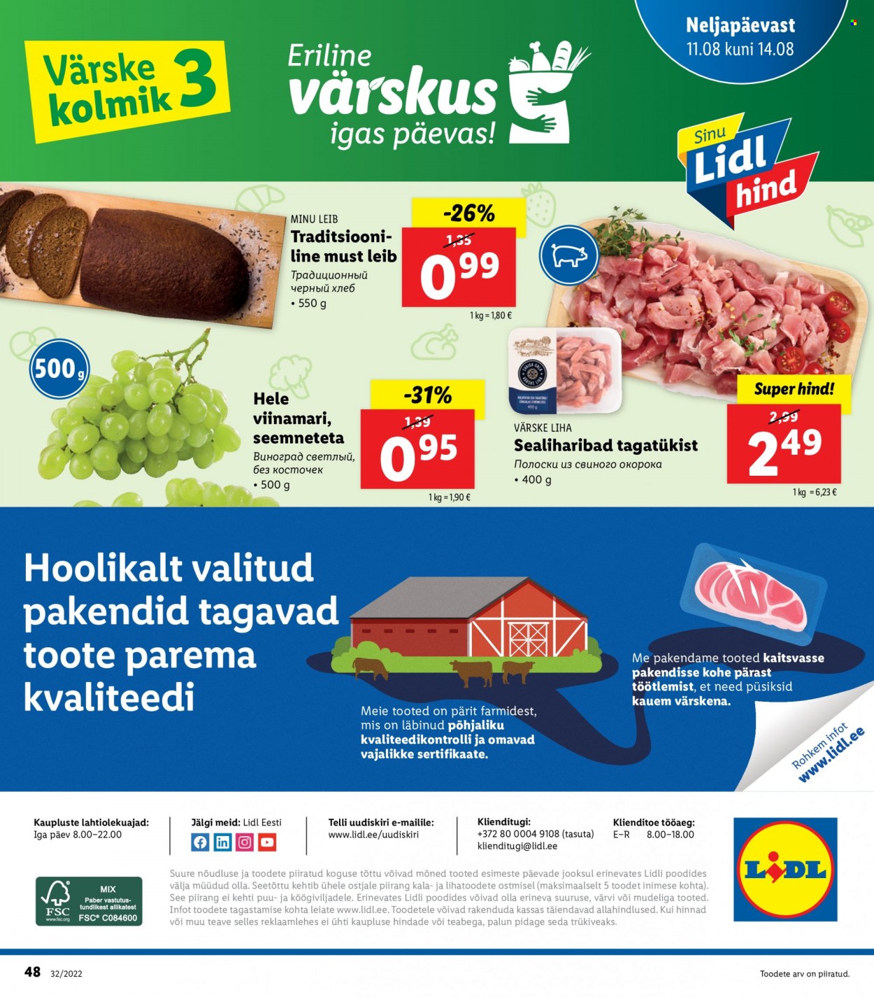 Lidl kliendileht - 08.08.2022 - 14.08.2022. Lehekülg 48