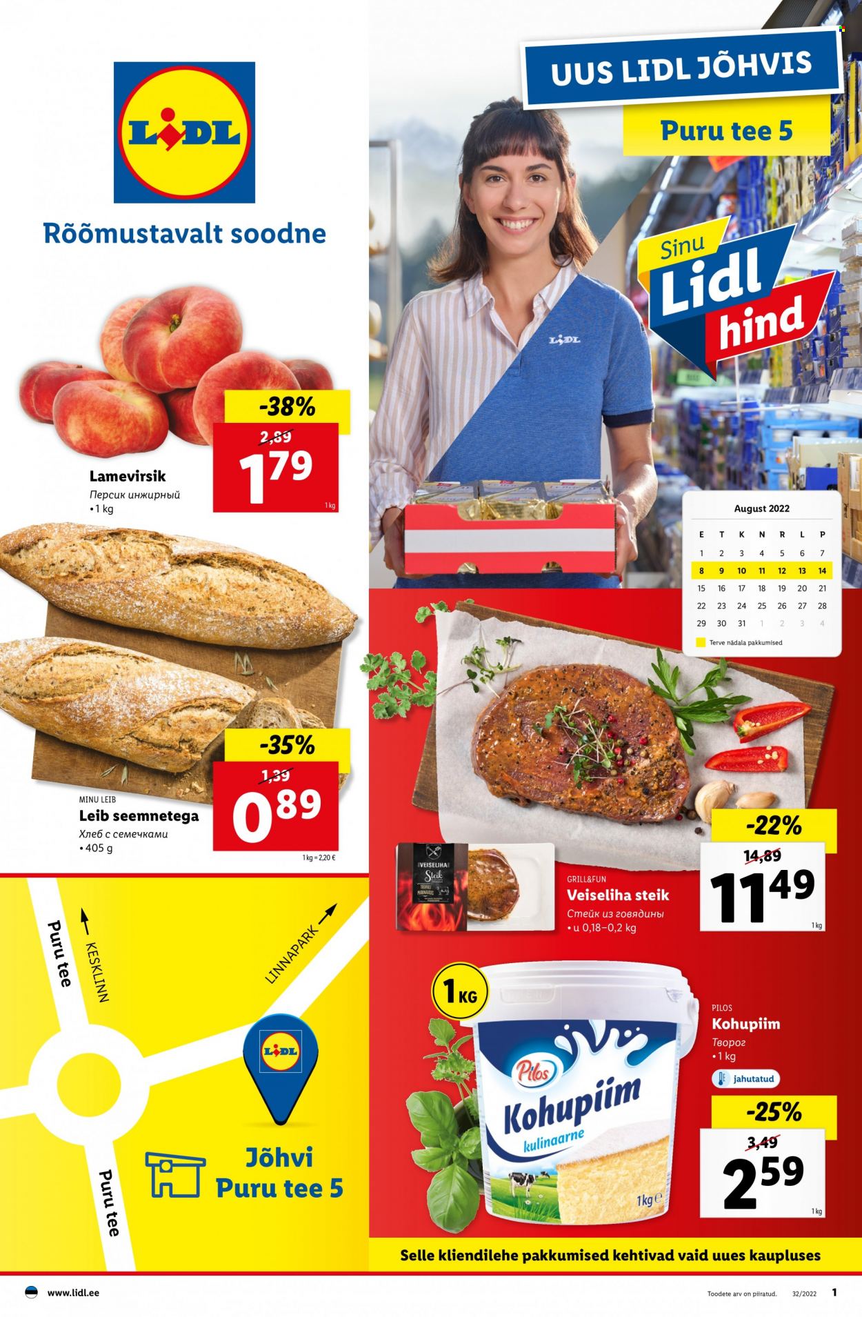 Lidl kliendileht - 08.08.2022 - 14.08.2022. Lehekülg 1