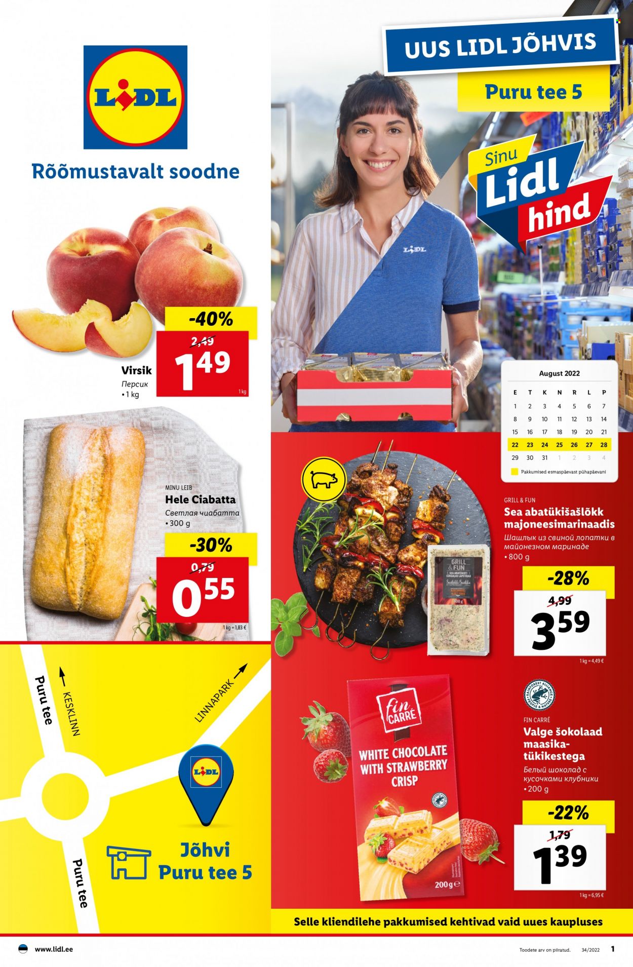 Lidl kliendileht - 22.08.2022 - 28.08.2022. Lehekülg 1