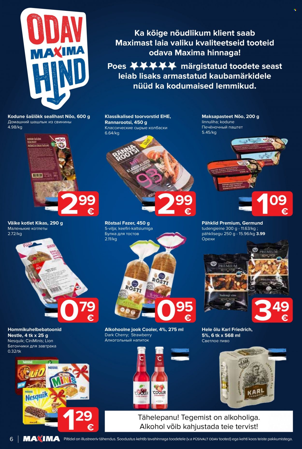 Maxima kliendileht - 23.08.2022 - 29.08.2022. Lehekülg 6