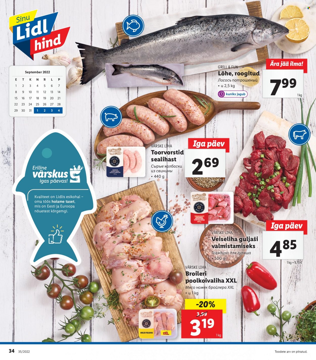 Lidl kliendileht - 29.08.2022 - 04.09.2022. Lehekülg 34