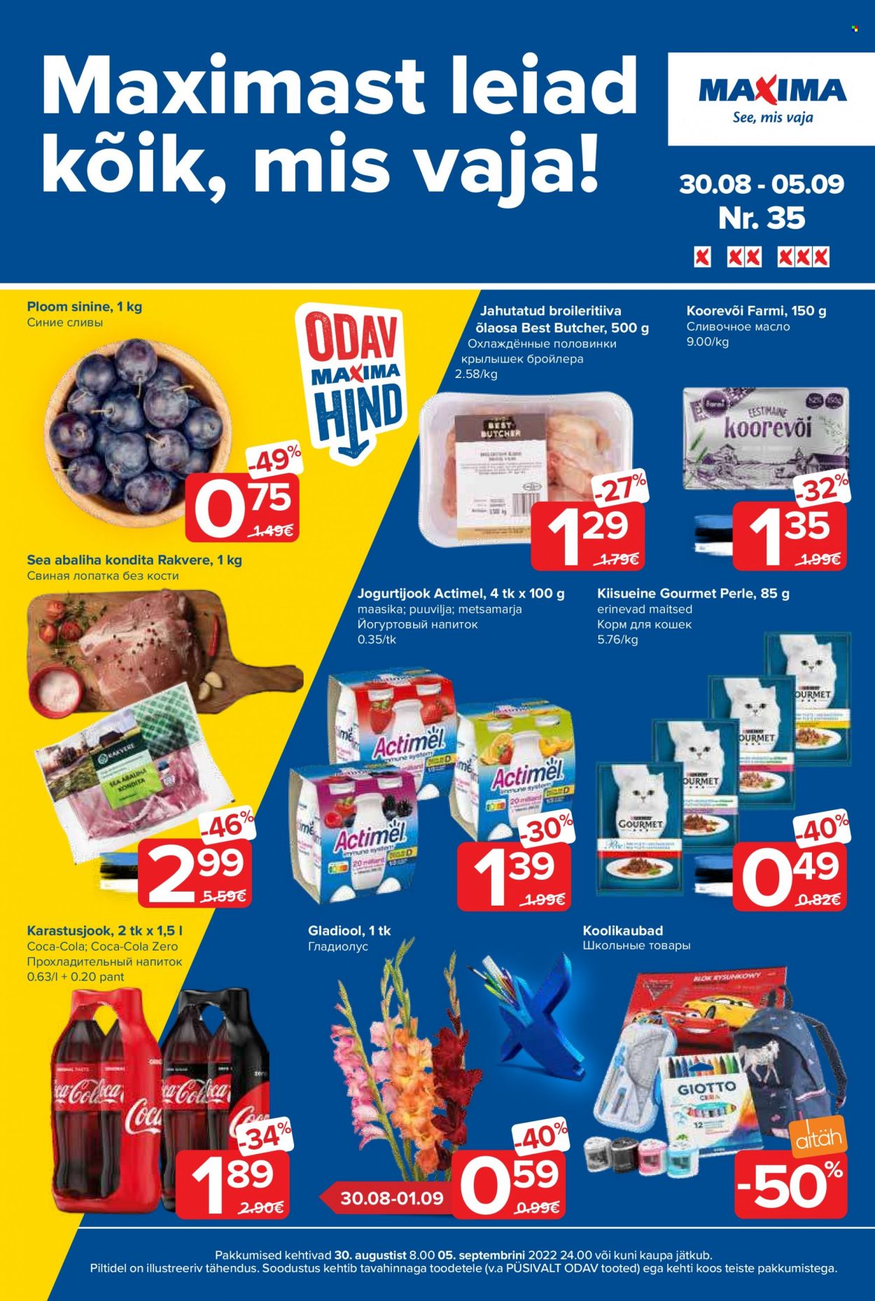 Maxima kliendileht - 30.08.2022 - 05.09.2022. Lehekülg 1