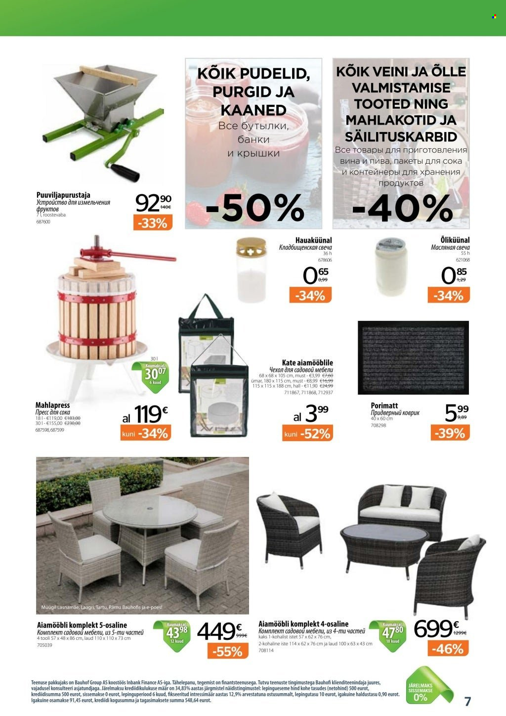 Bauhof kliendileht - 30.08.2022 - 19.09.2022. Lehekülg 7