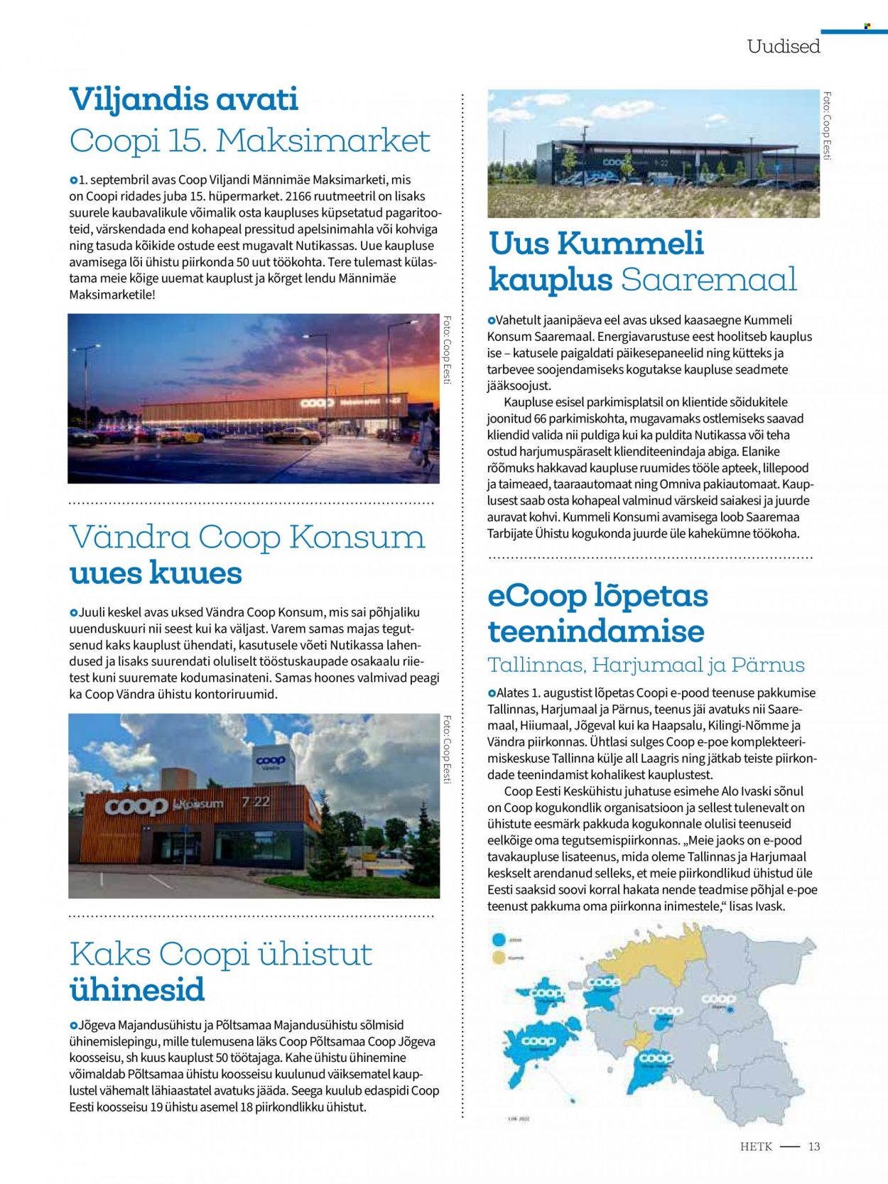 Coop kliendileht - 07.09.2022 - 30.11.2022. Lehekülg 13