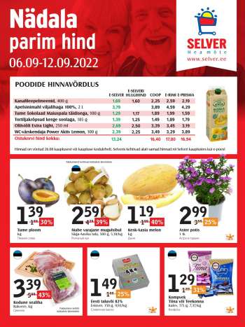 Kaupluse Selver kliendileht - 06.09.2022 - 12.09.2022.