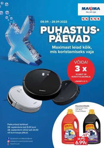 Kaupluse Maxima kliendileht - 08.09.2022 - 28.09.2022.