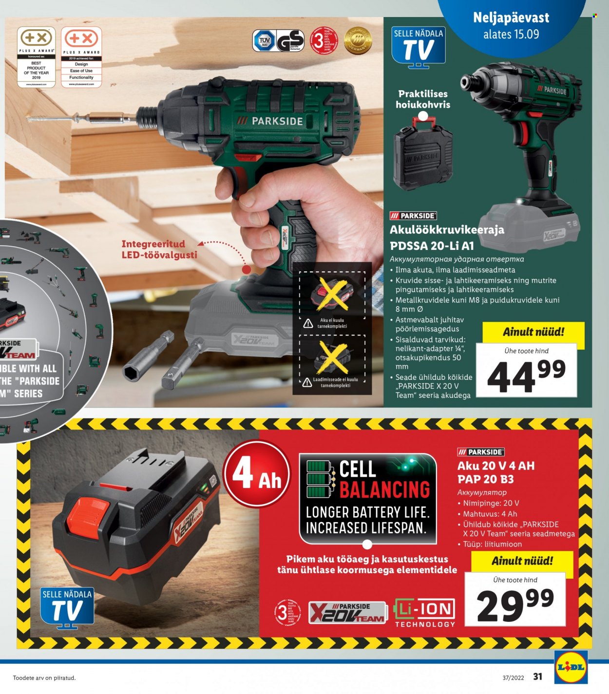 Lidl kliendileht - 12.09.2022 - 18.09.2022. Lehekülg 31