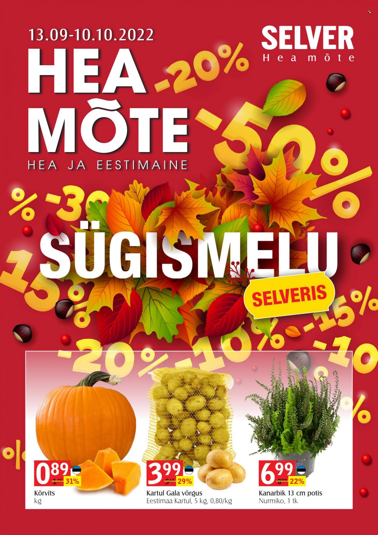 Selver kliendileht - 13.09.2022 - 10.10.2022. Lehekülg 1