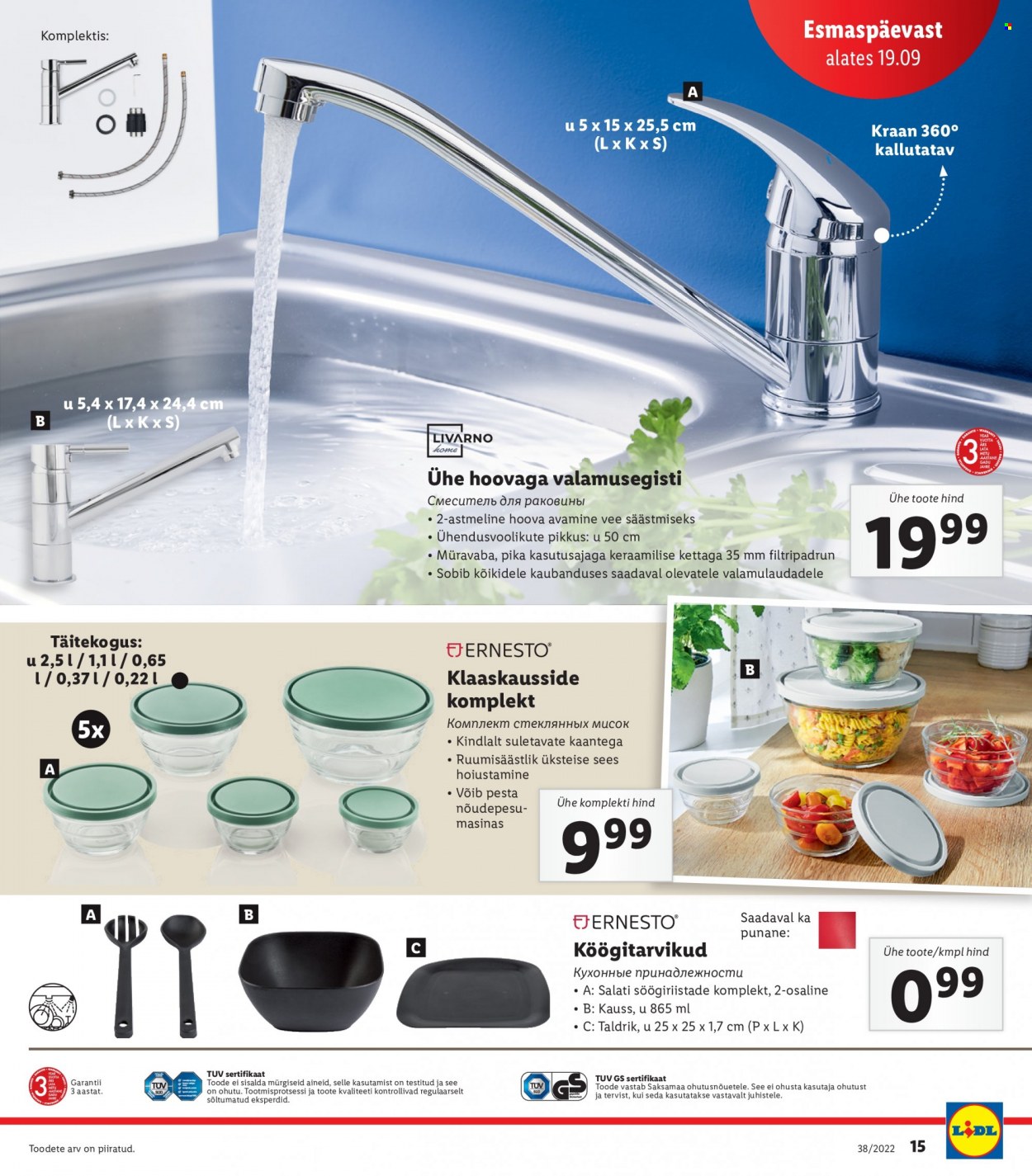 Lidl kliendileht - 19.09.2022 - 25.09.2022. Lehekülg 15