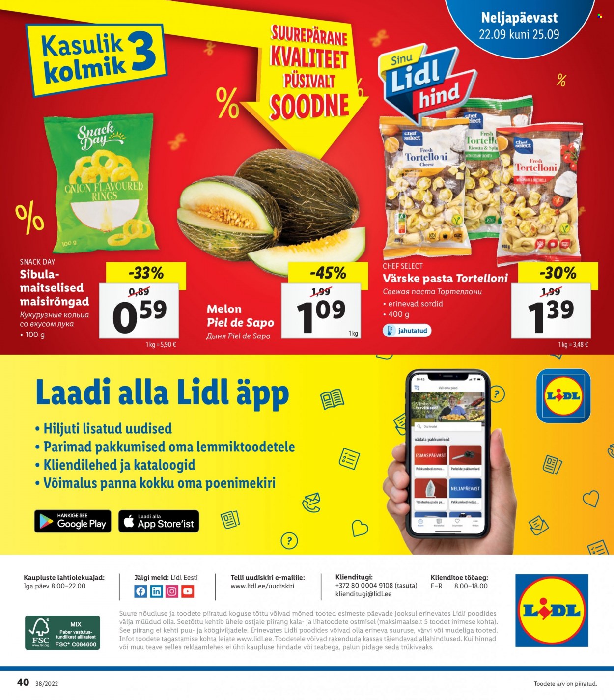 Lidl kliendileht - 19.09.2022 - 25.09.2022. Lehekülg 40