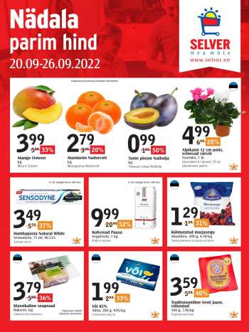 Kaupluse Selver kliendileht - 20.09.2022 - 26.09.2022.
