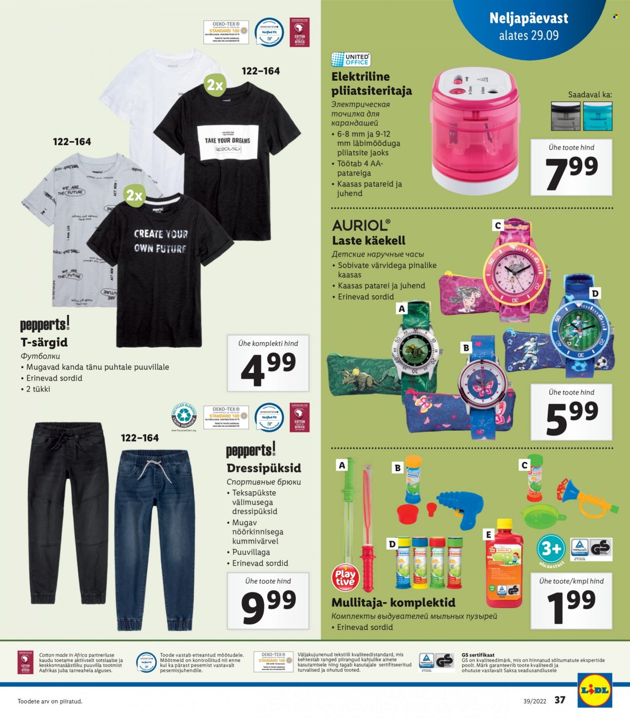Lidl kliendileht - 26.09.2022 - 01.10.2022. Lehekülg 37