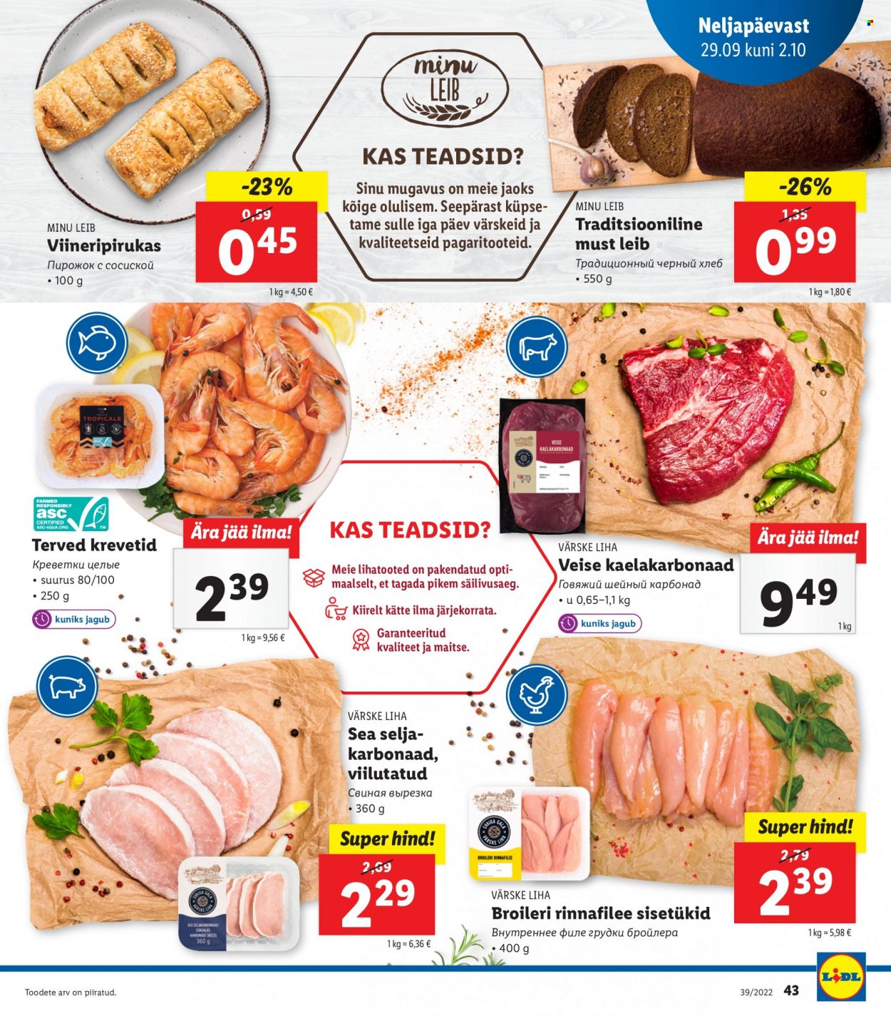 Lidl kliendileht - 26.09.2022 - 01.10.2022. Lehekülg 43