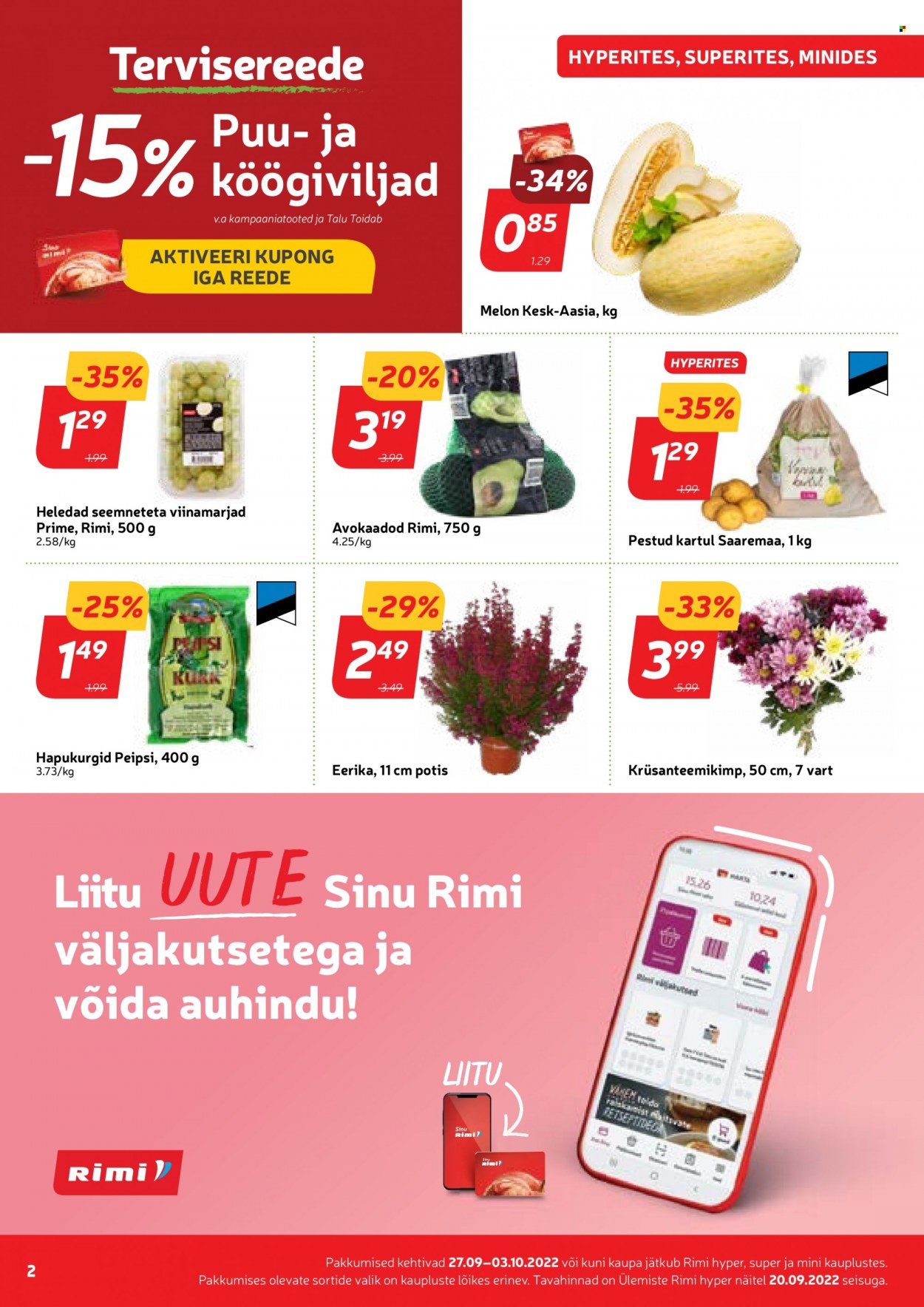 Rimi kliendileht - 27.09.2022 - 03.10.2022. Lehekülg 2