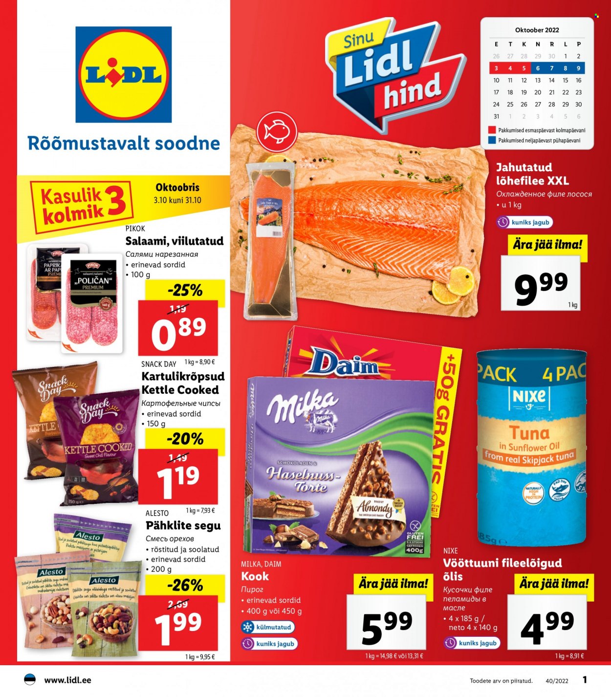 Lidl kliendileht - 03.10.2022 - 10.10.2022. Lehekülg 1