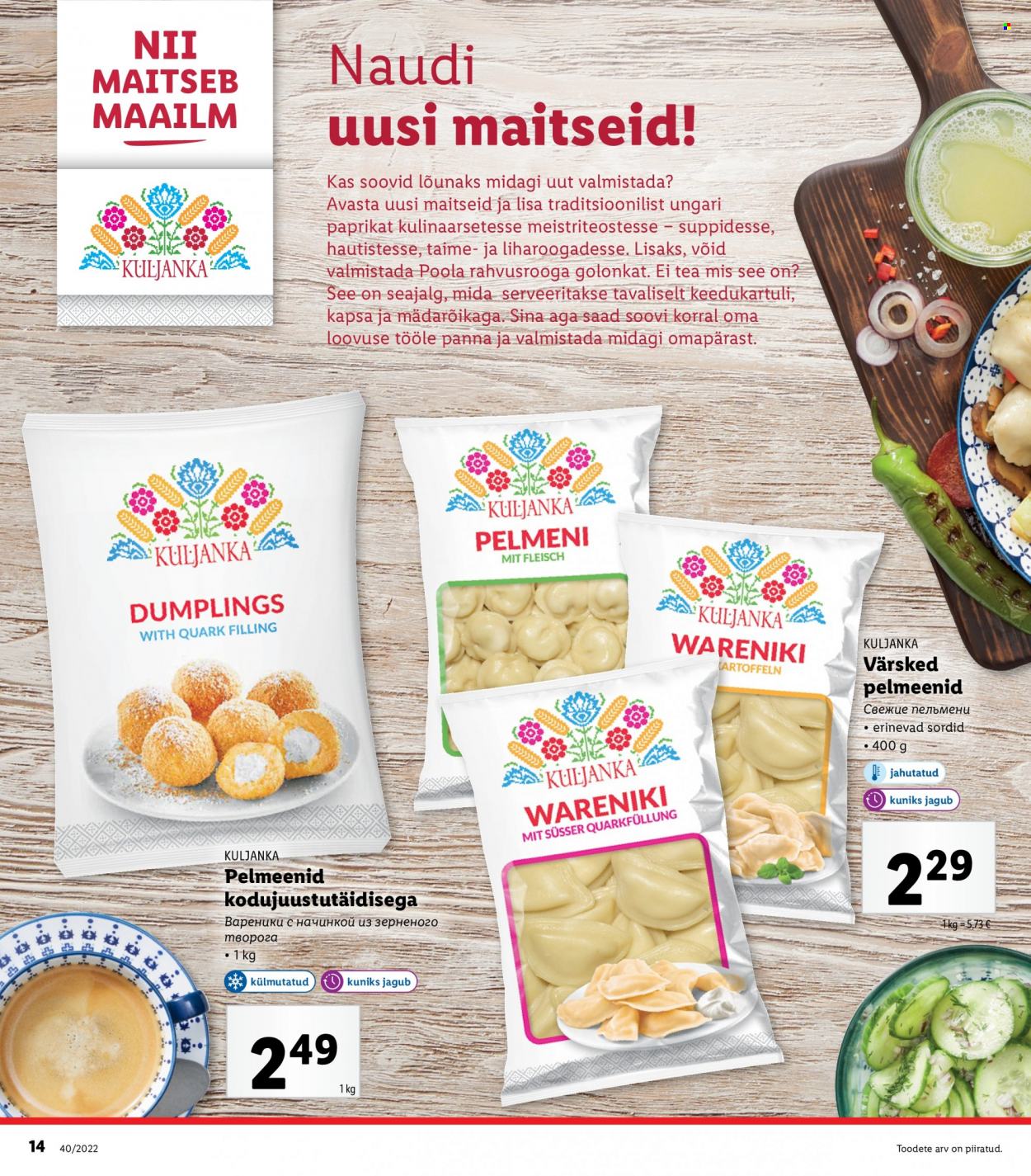 Lidl kliendileht - 03.10.2022 - 10.10.2022. Lehekülg 14