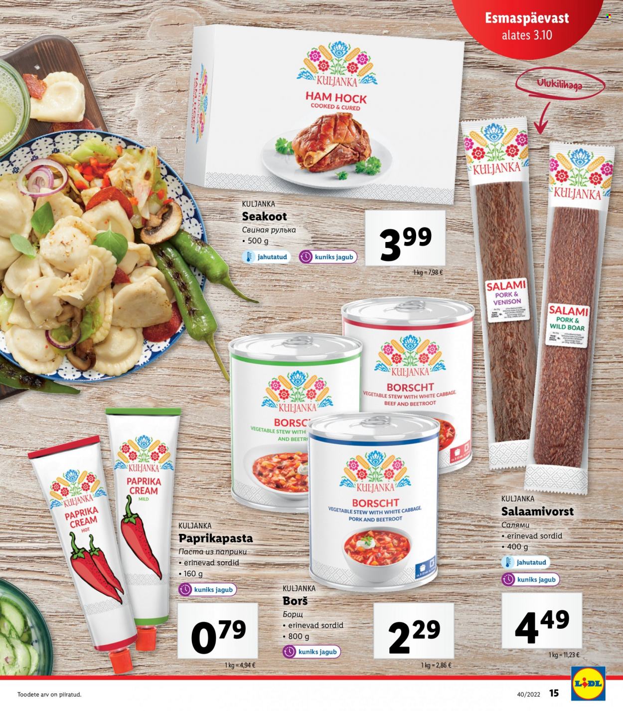 Lidl kliendileht - 03.10.2022 - 10.10.2022. Lehekülg 15