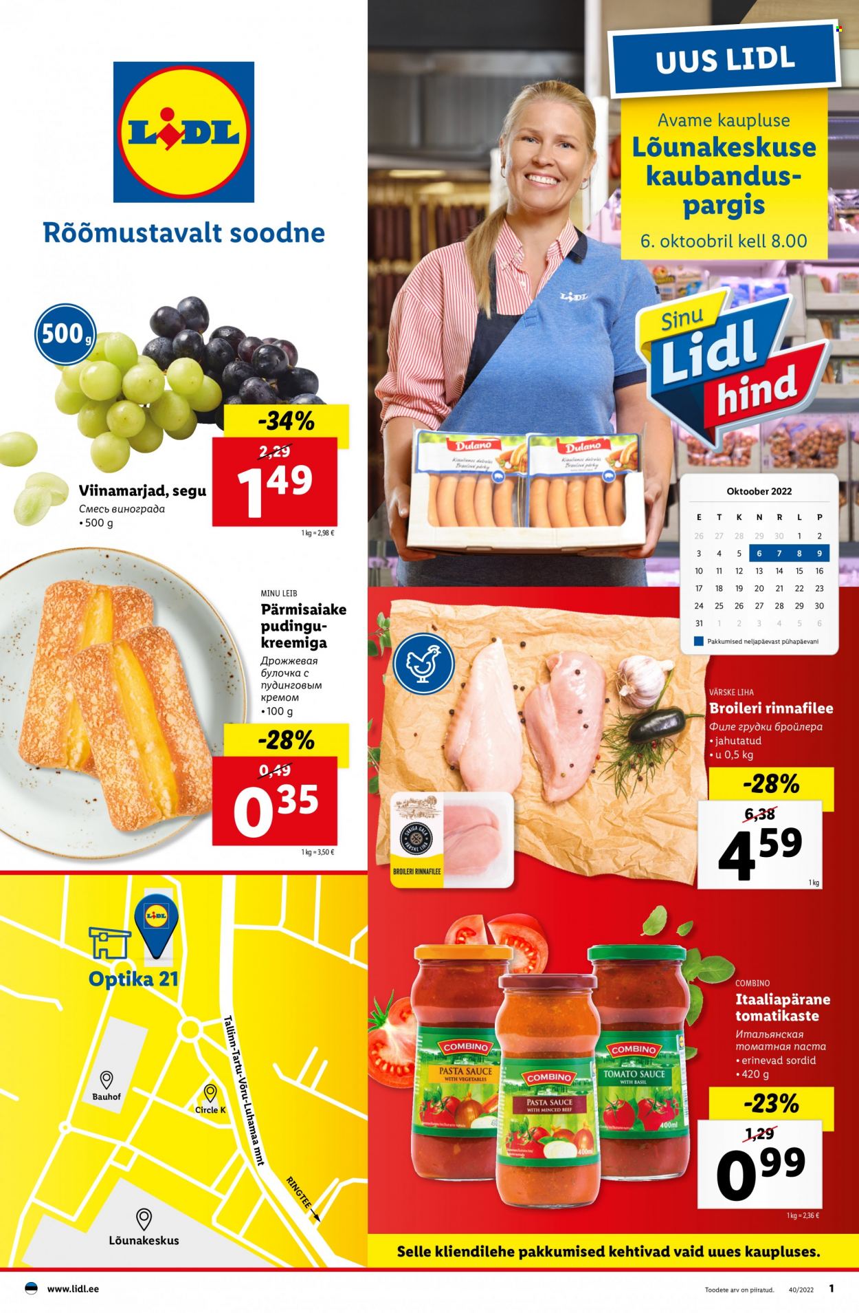 Lidl kliendileht - 06.10.2022 - 09.10.2022. Lehekülg 1