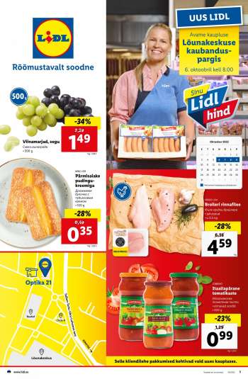Kaupluse Lidl kliendileht - 06.10.2022 - 09.10.2022.