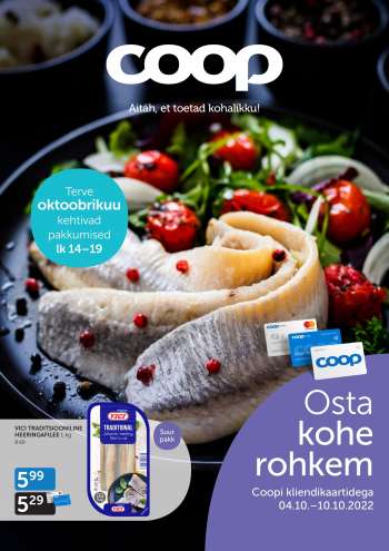Kaupluse Coop kliendileht - 04.10.2022 - 10.10.2022.