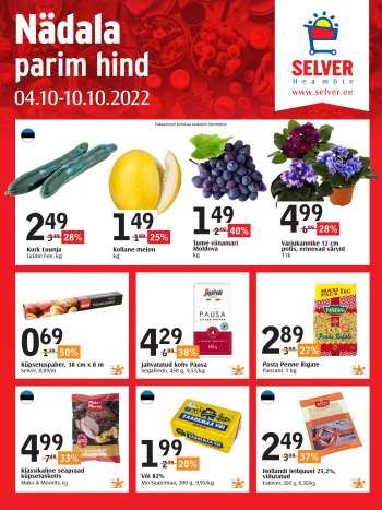 Kaupluse Selver kliendileht - 04.10.2022 - 10.10.2022.